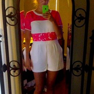 Sail to Sable pink organza romper